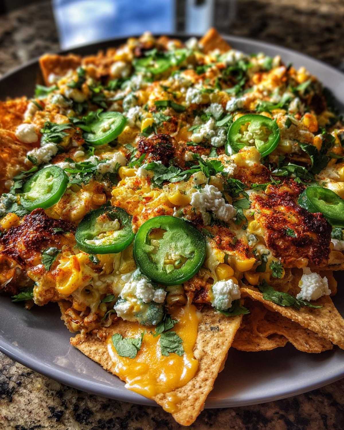 Mexican Street Corn Nachos - detail 2