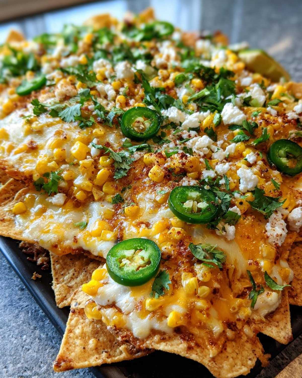 Mexican Street Corn Nachos - detail 4