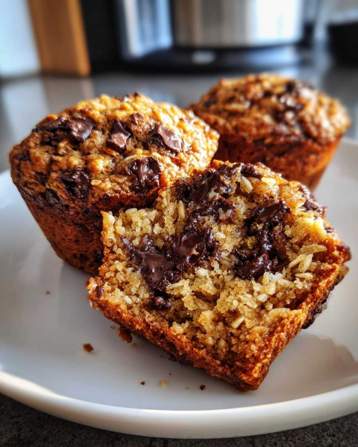Oatmeal Chocolate Chip Breakfast Muffins - detail 2