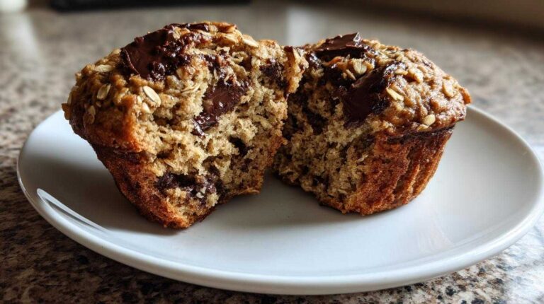 Oatmeal Chocolate Chip Breakfast Muffins