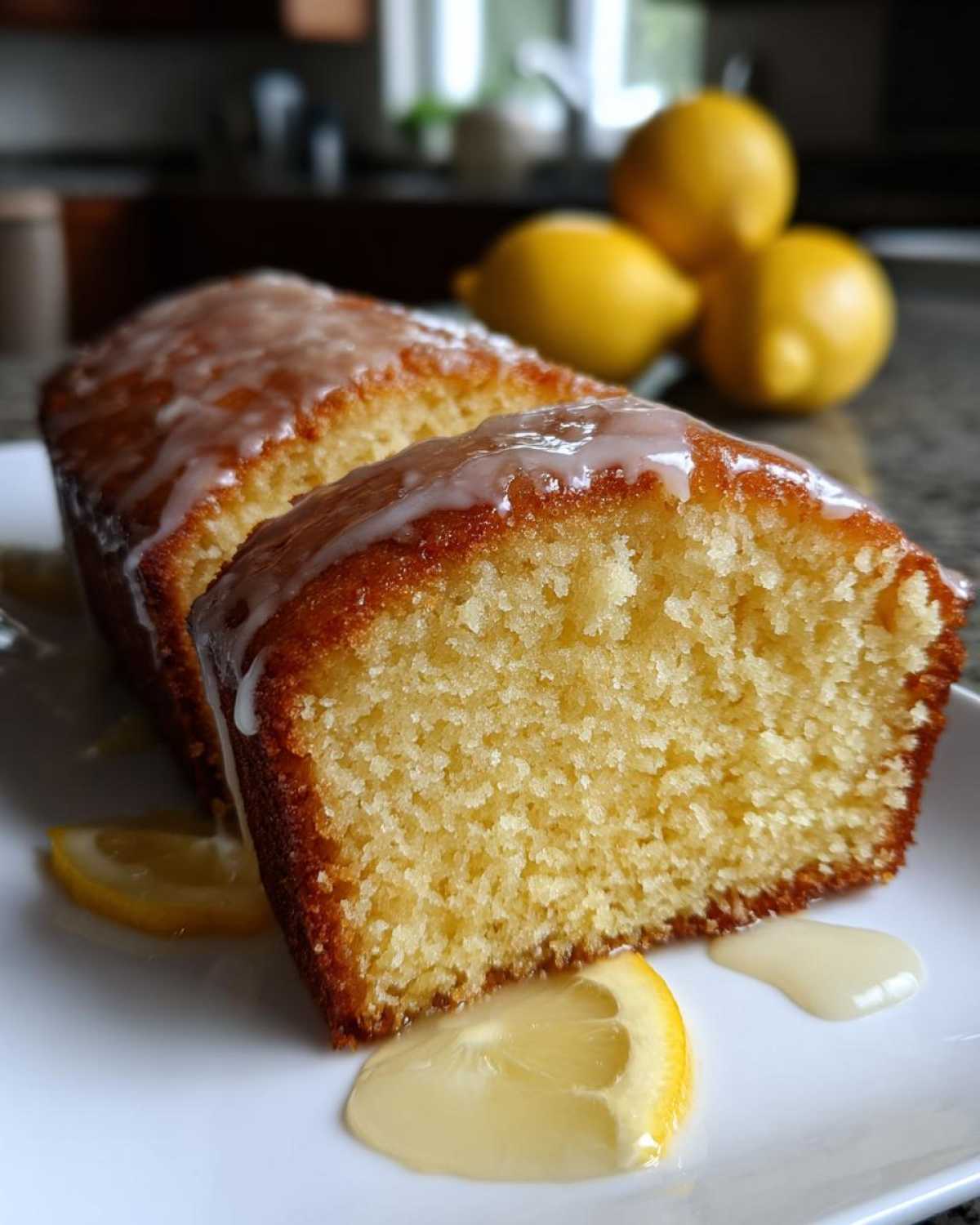 Olive Oil Cake with Lemon Glaze - detail 2