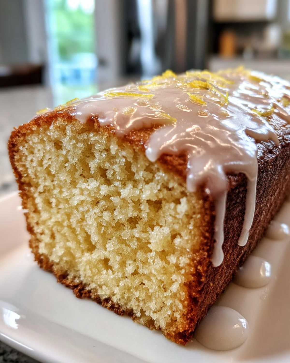 Olive Oil Cake with Lemon Glaze - detail 3