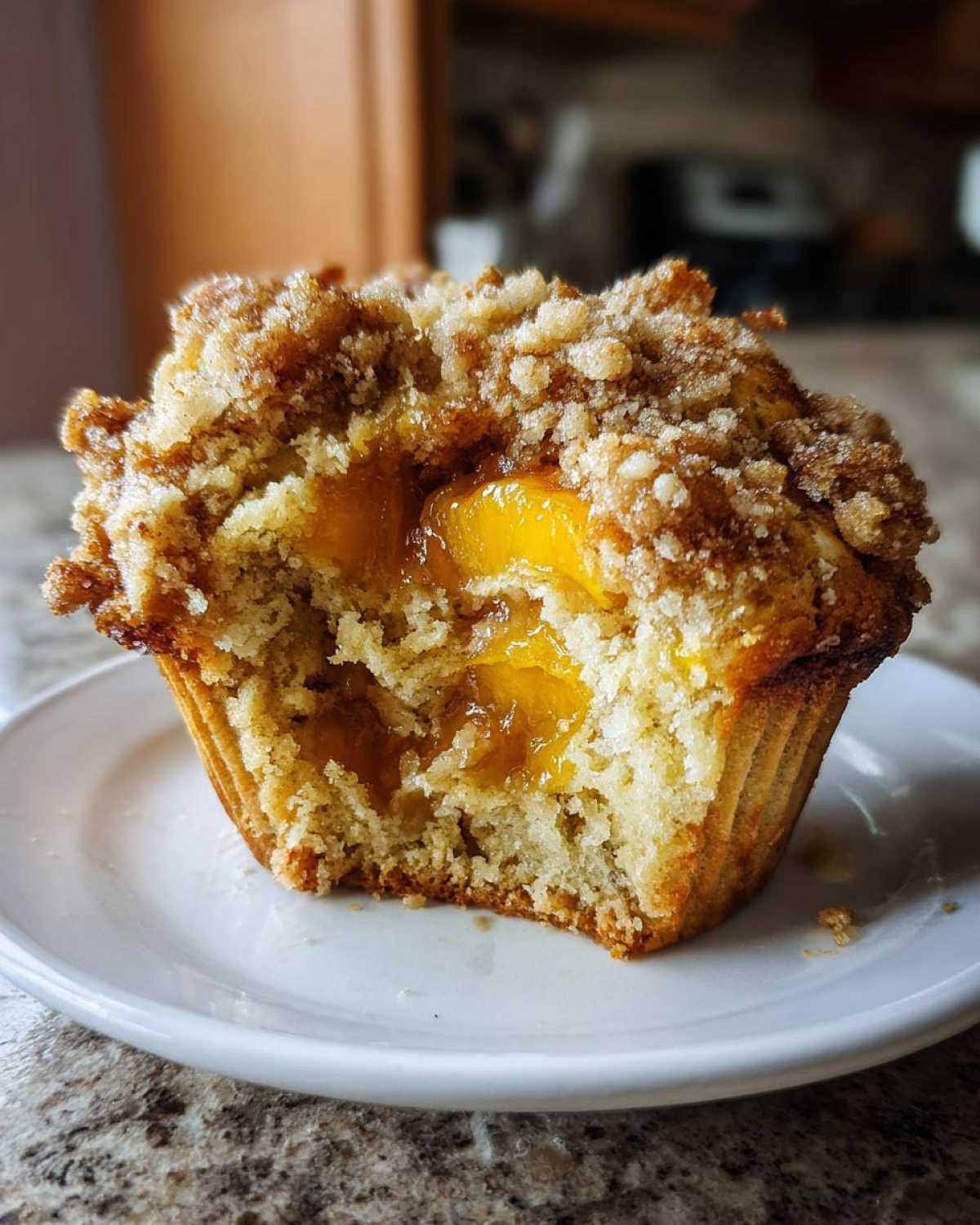 Peach Cobbler Muffins - detail 3