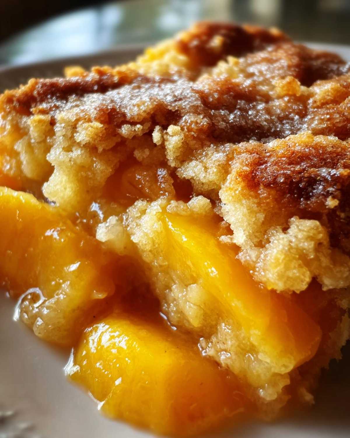 Peach Cobbler with Fresh Peaches - detail 2