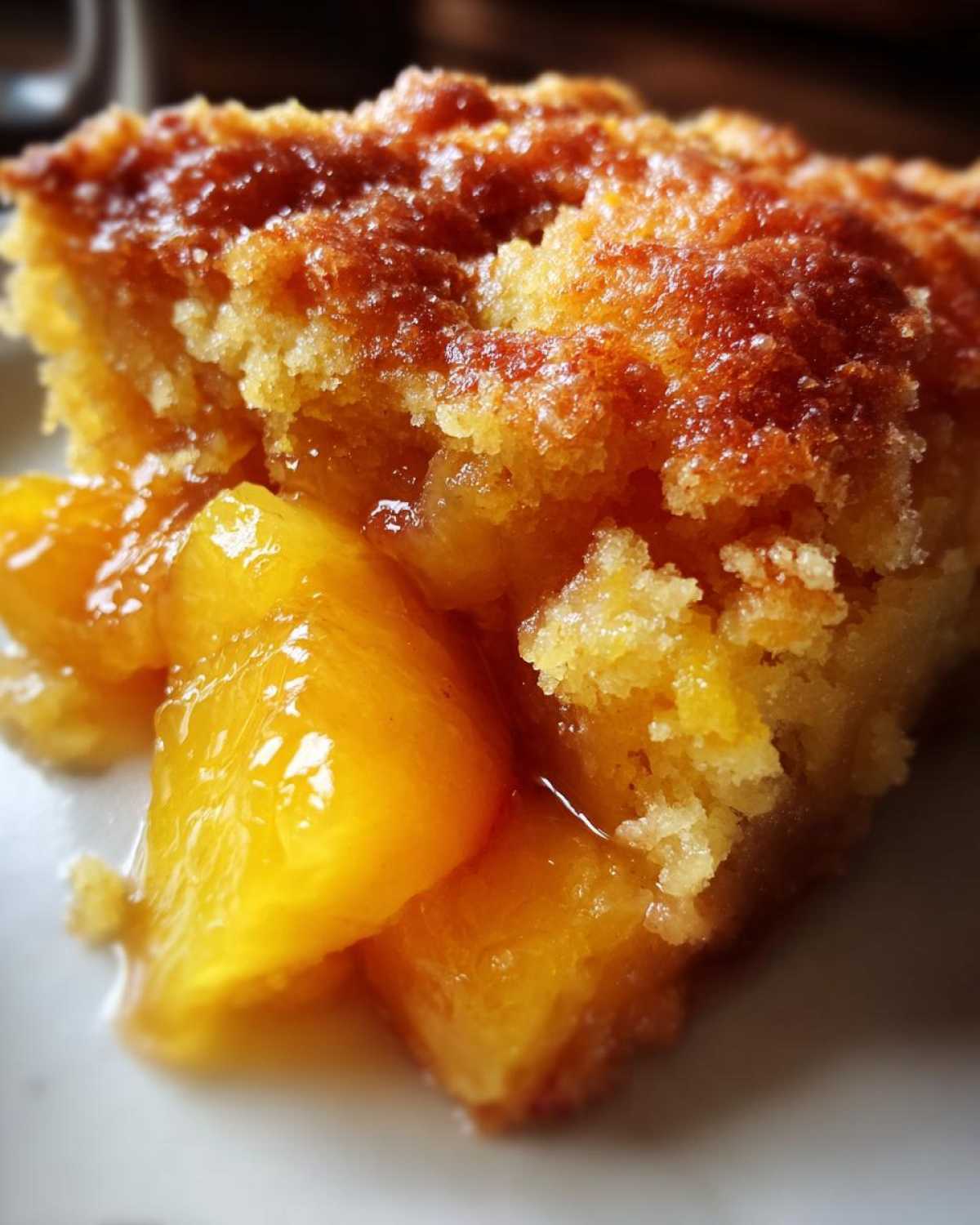 Peach Cobbler with Fresh Peaches - detail 4