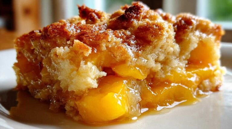 Peach Cobbler with Fresh Peaches