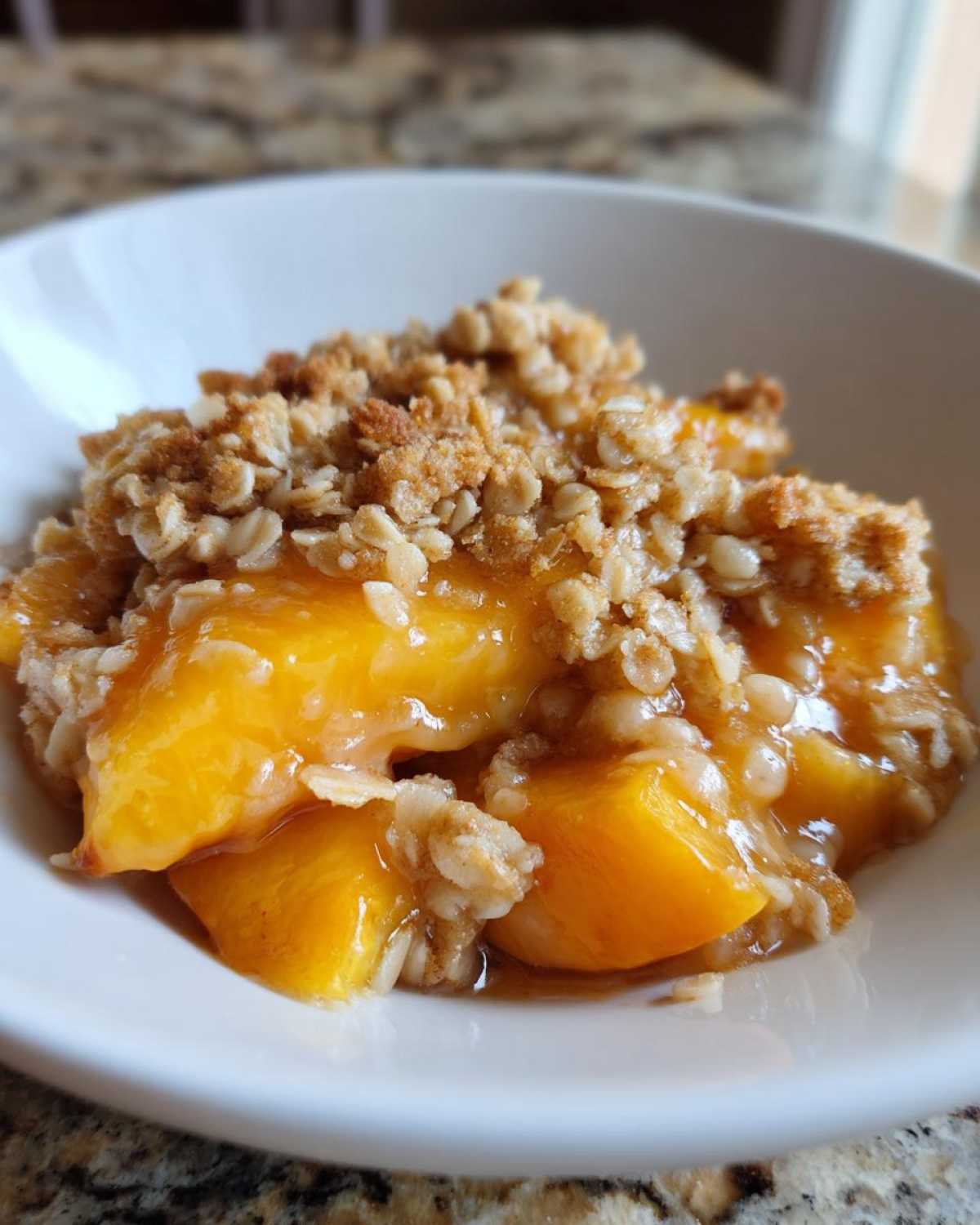Peach Crisp with Fresh Peaches - detail 3