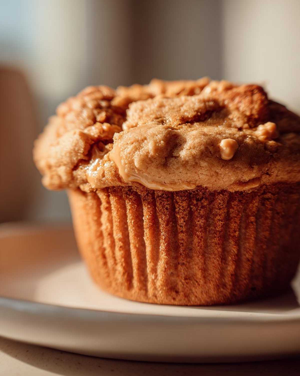 Peanut butter protein muffins - detail 1