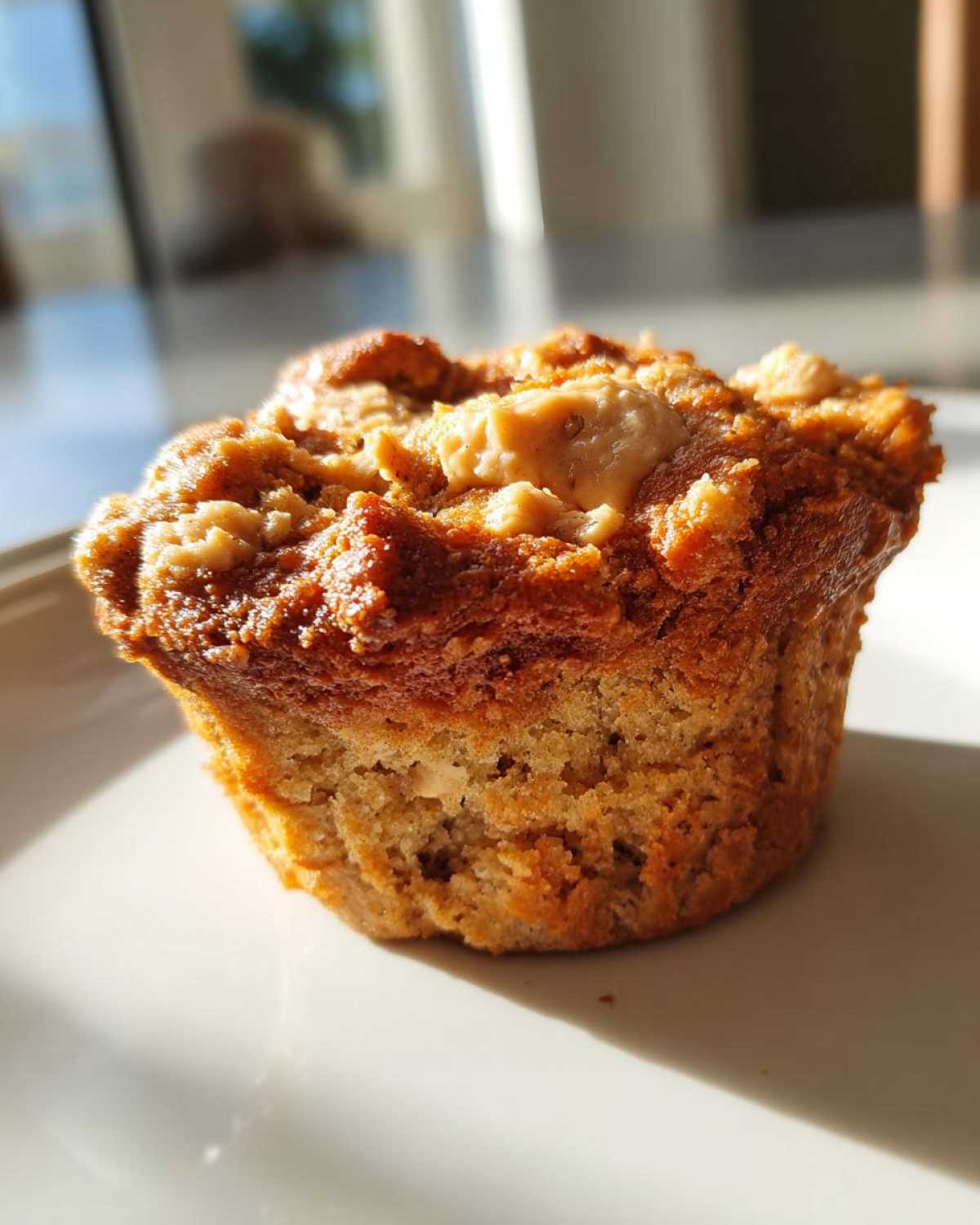 Peanut butter protein muffins - detail 2