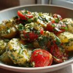 Pesto Potato Salad with Cherry Tomatoes