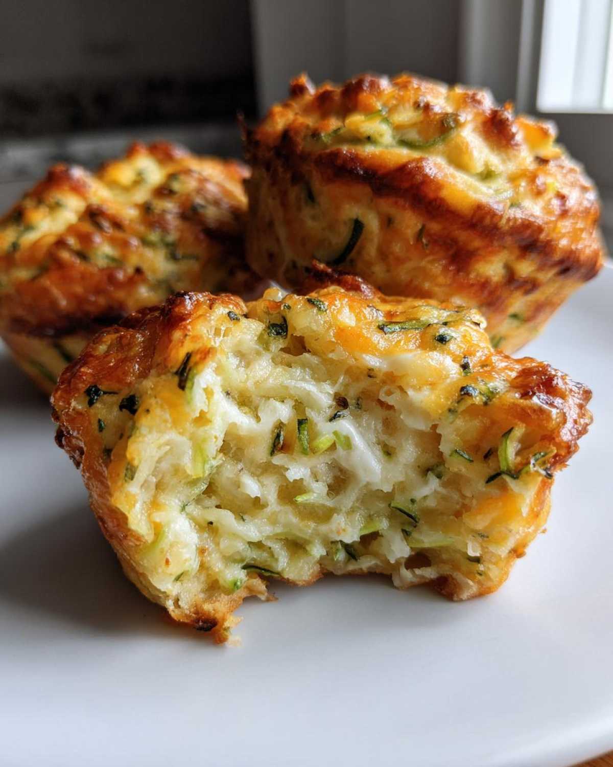 Savory zucchini cheese muffins - detail 4