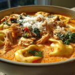 Slow Cooker Chicken Tortellini Soup