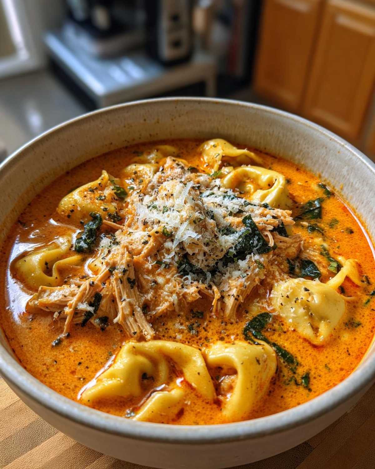 Slow Cooker Chicken Tortellini Soup - detail 3