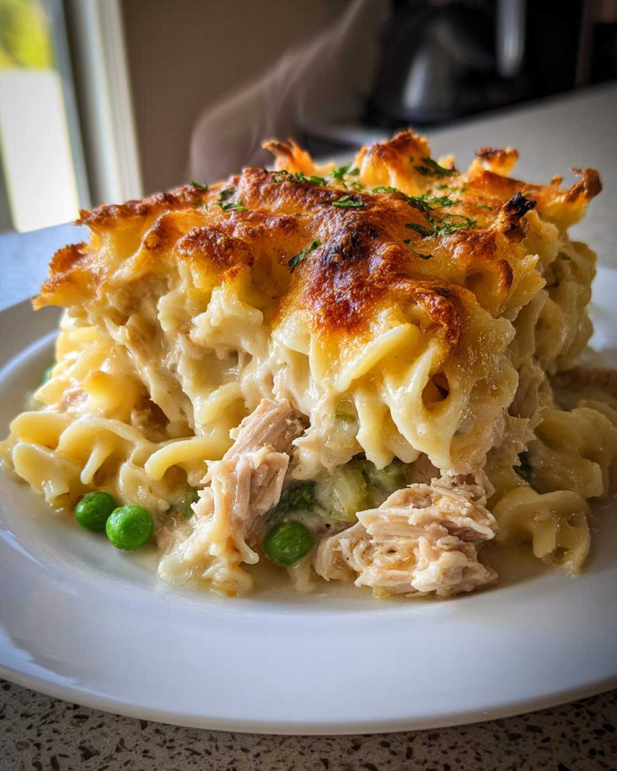 Slow cooker tuna noodle casserole - detail 4