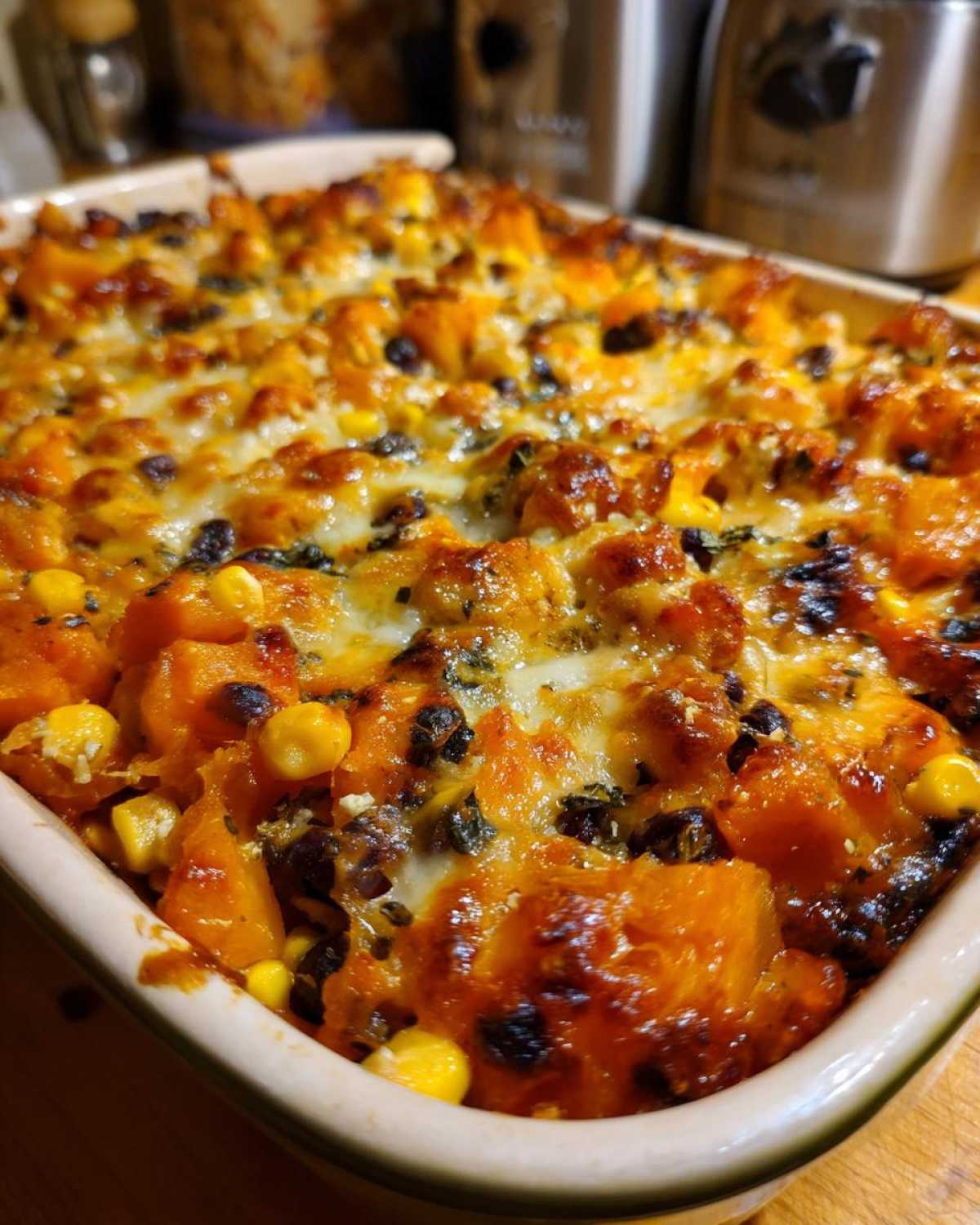 Spicy Southwest Squash Casserole with Corn and Black Beans - detail 2