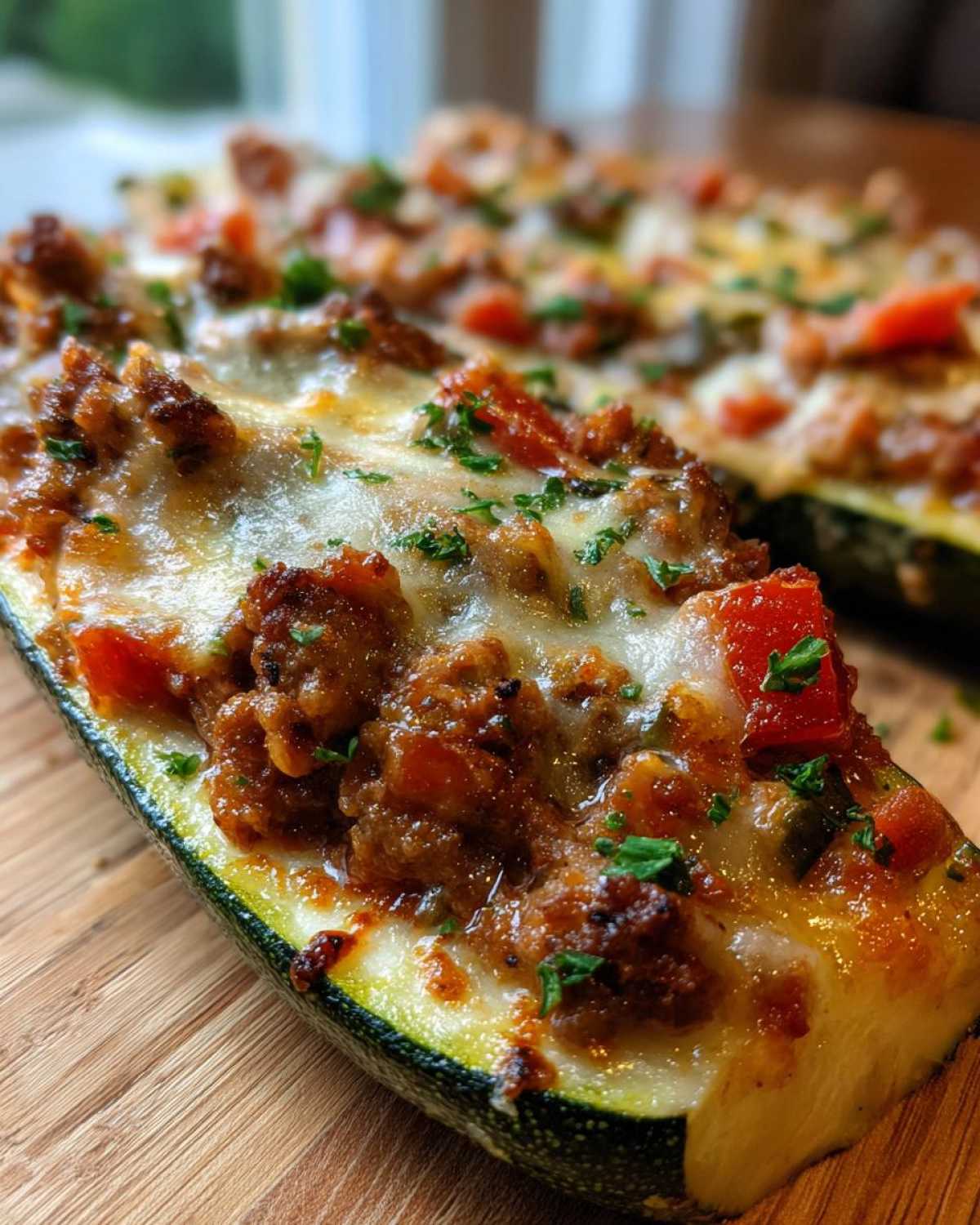 Stuffed Zucchini Boats - detail 1