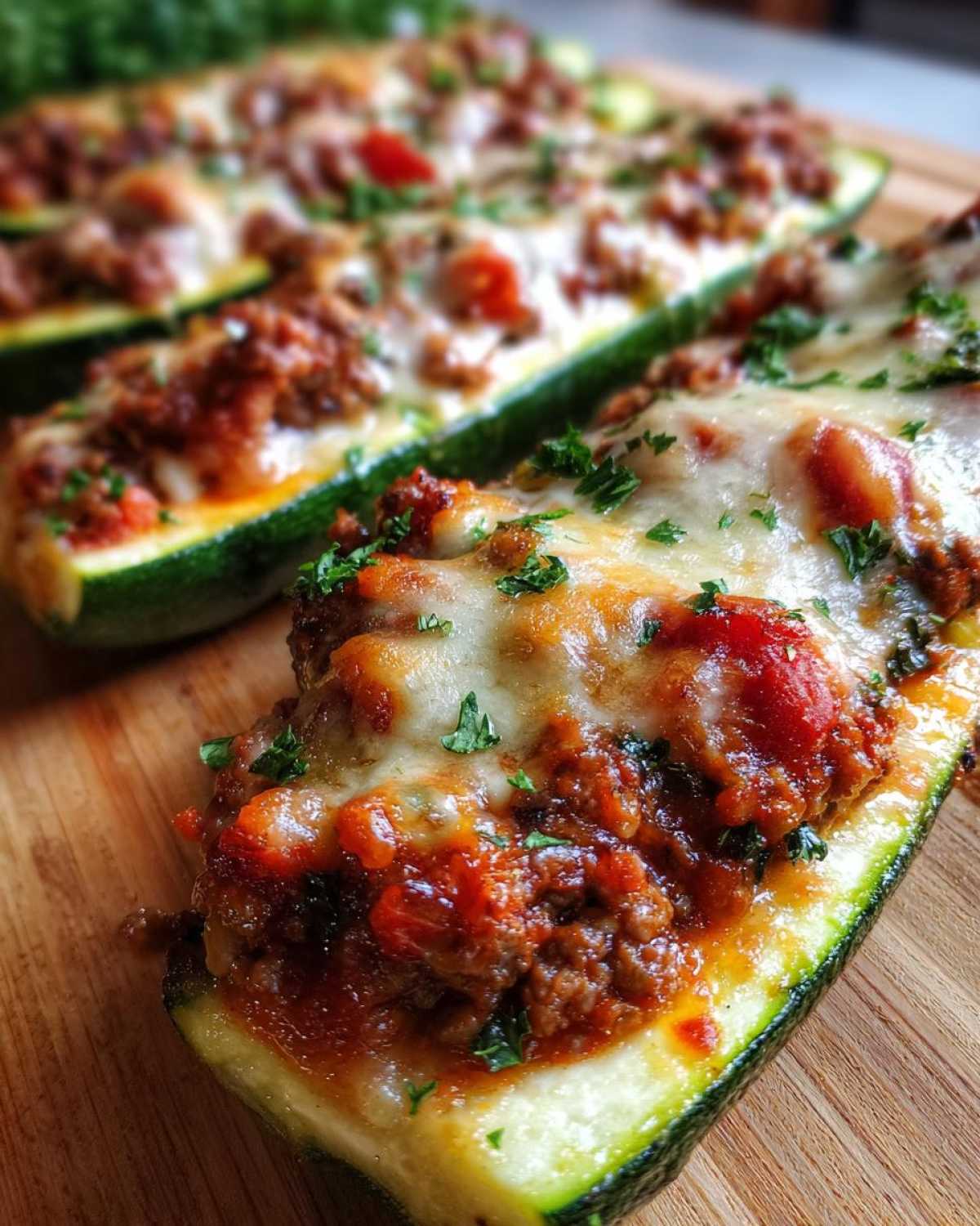 Stuffed Zucchini Boats - detail 2
