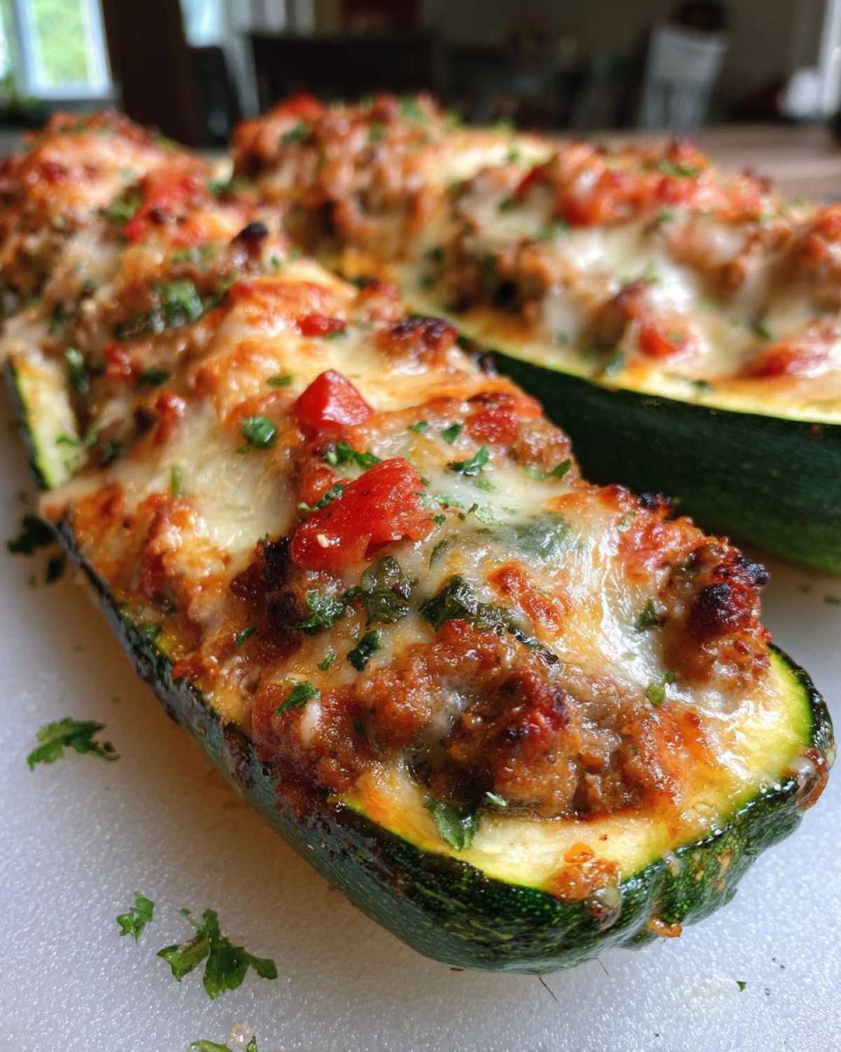 Stuffed Zucchini Boats - detail 4