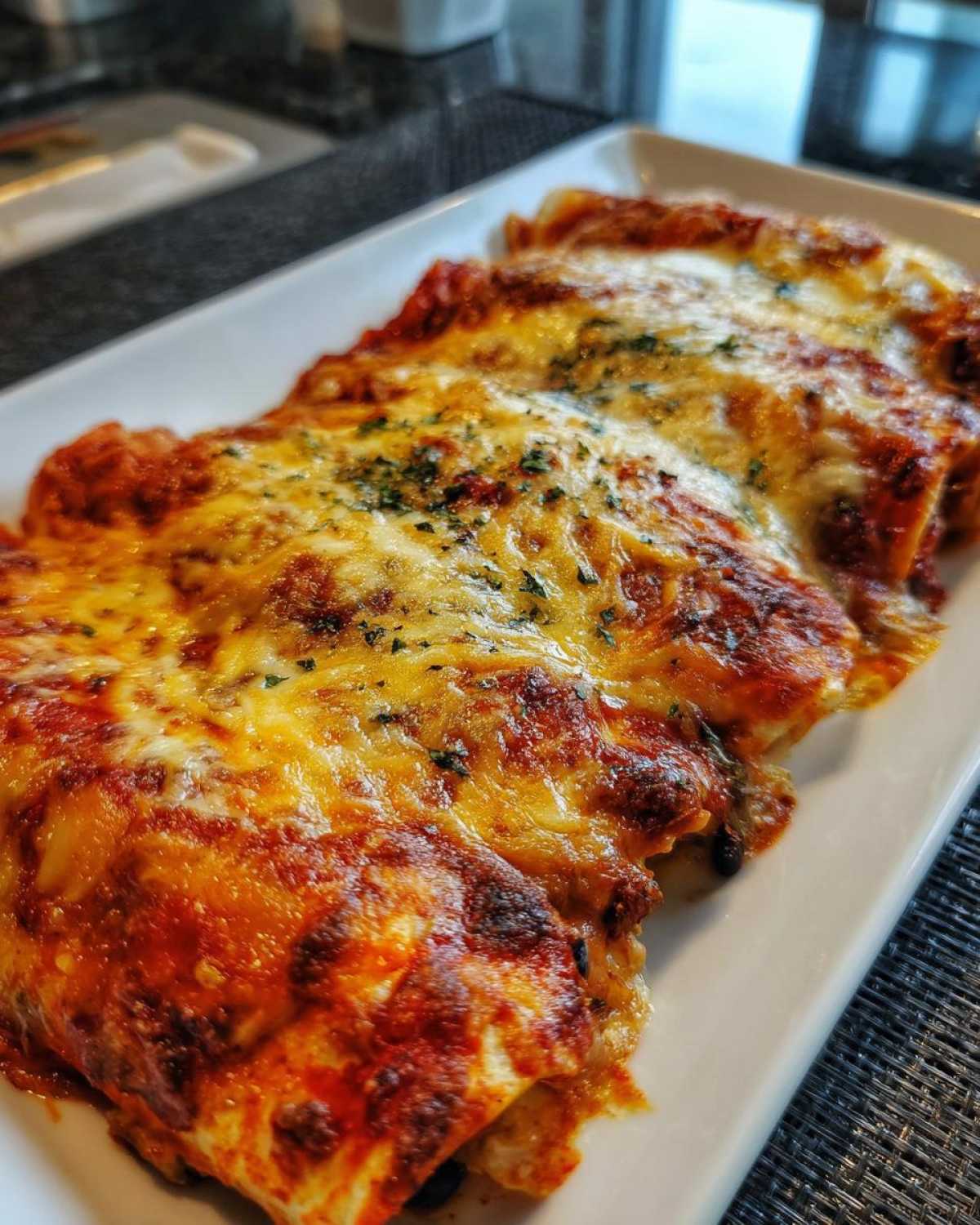 Sweet Potato & Black Bean Enchiladas - detail 2