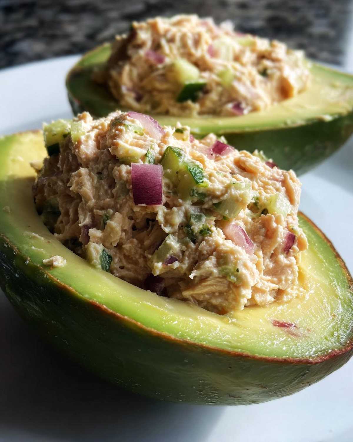 Tuna Stuffed Avocados (Keto & Low-Carb) - detail 1