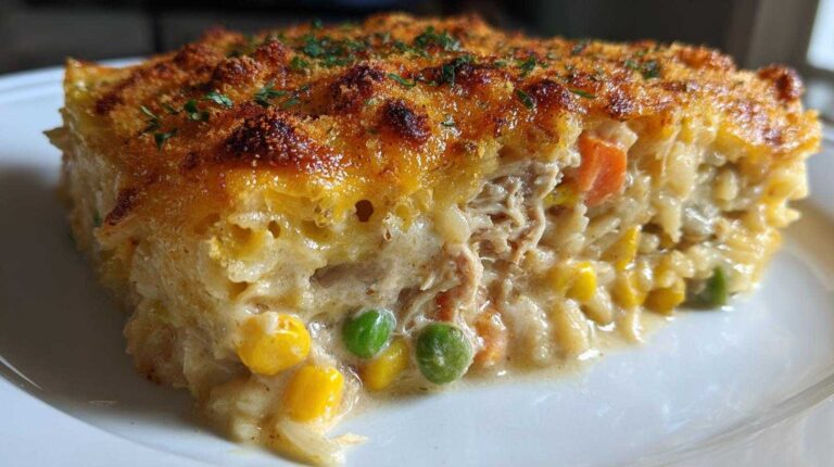 Tuna rice casserole
