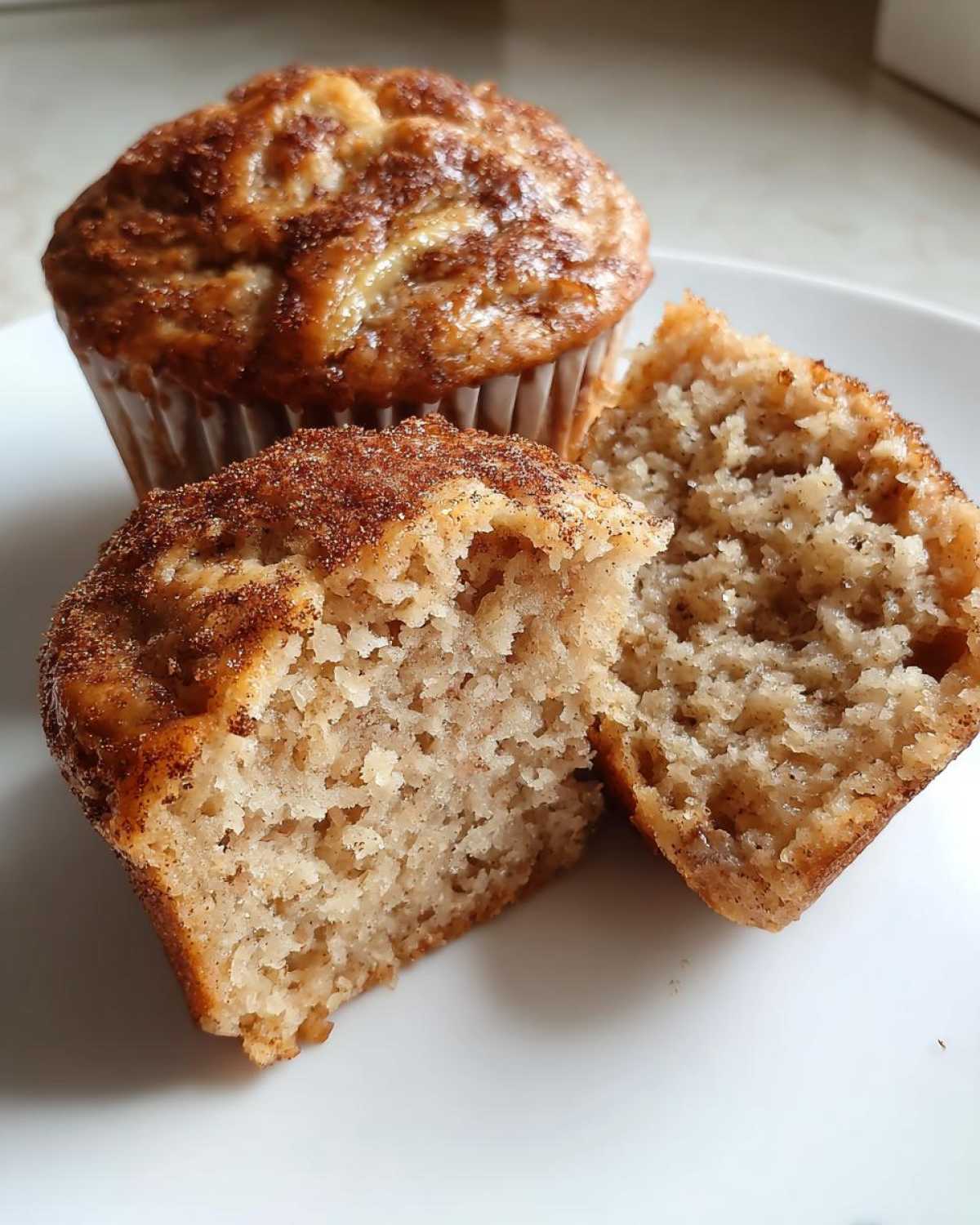Vegan banana muffins - detail 3