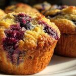 Vegan blueberry muffins