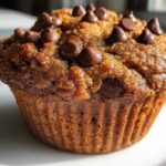 Vegan chocolate chip muffins