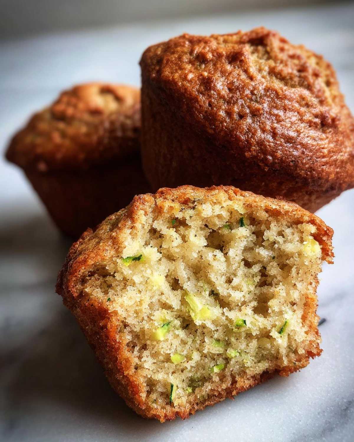 Vegan zucchini muffins - detail 1