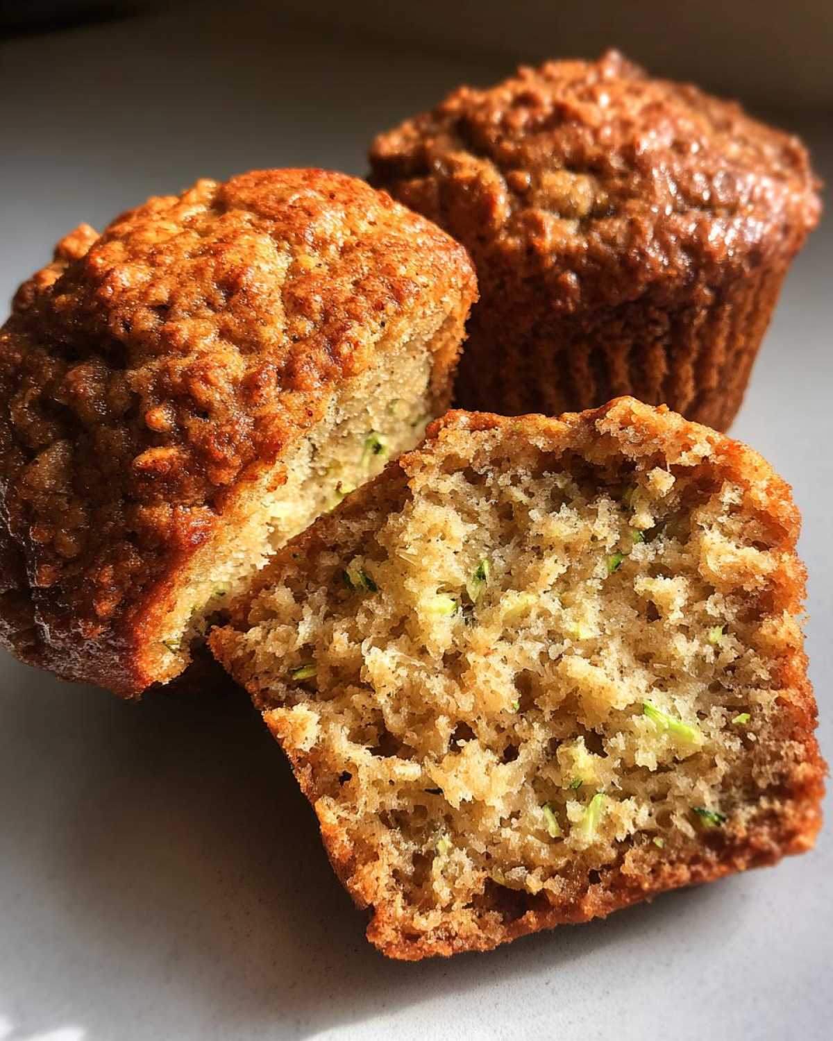 Vegan zucchini muffins - detail 3