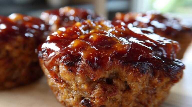 BBQ-Glazed Mini Meatloaves