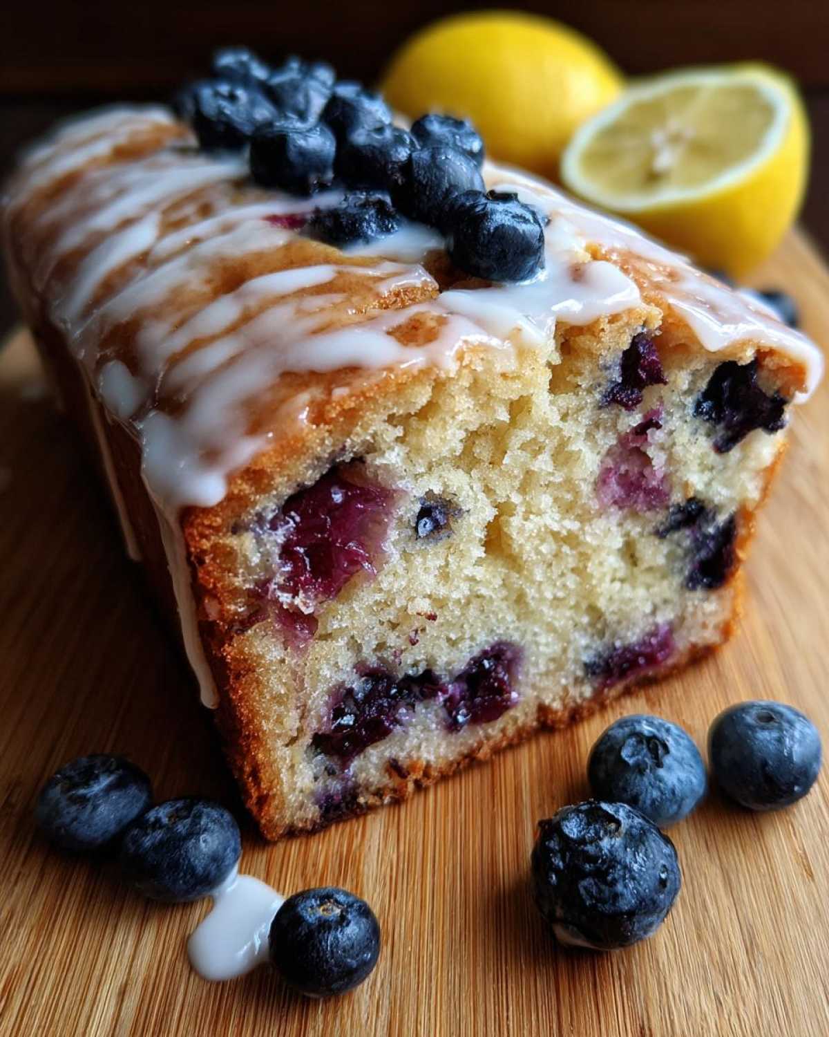 Blueberry Lemon Loaf Cake - detail 4