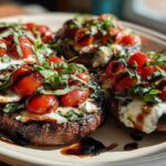 Caprese Stuffed Portobello Mushrooms