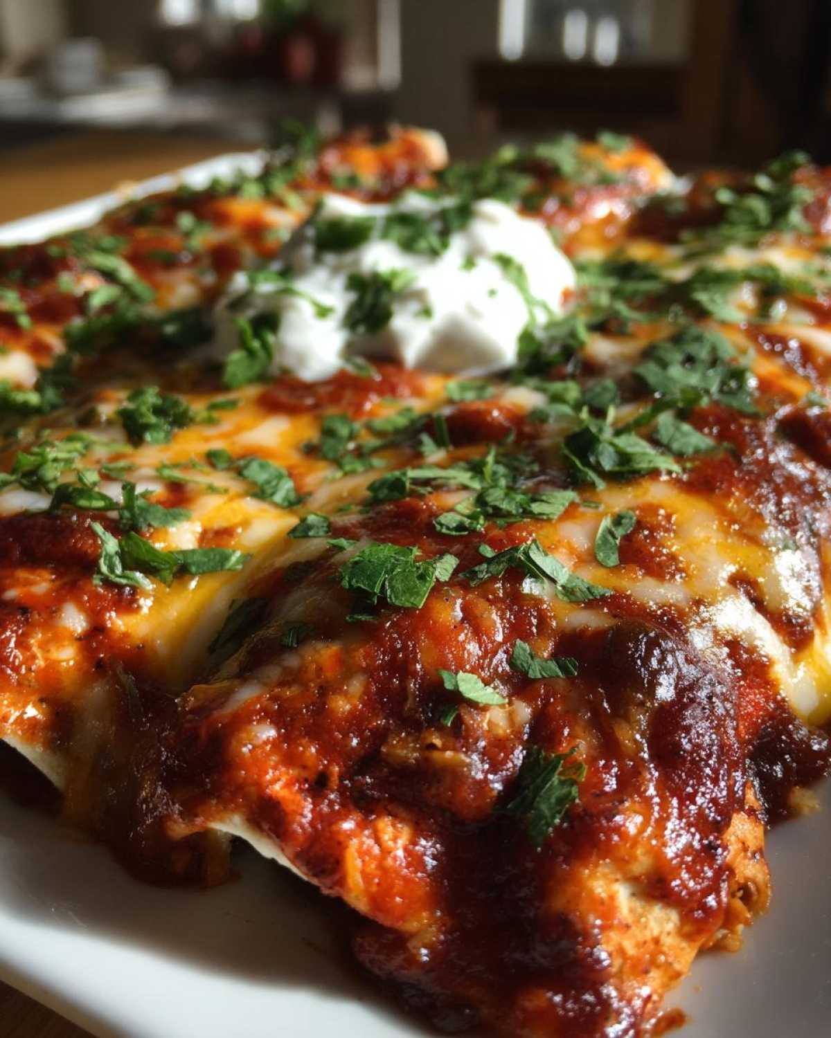 Cheesy Chicken Enchiladas - detail 1