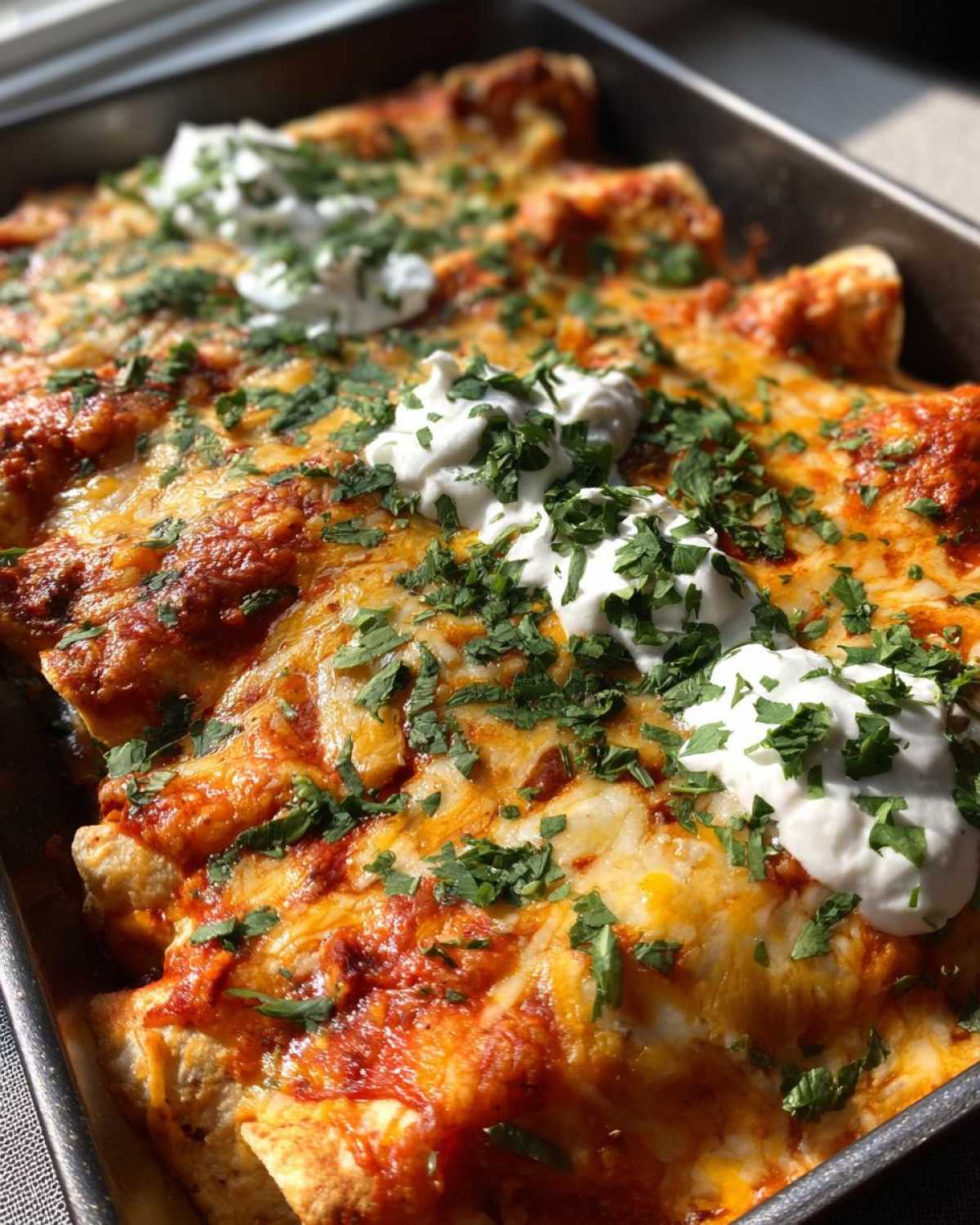 Cheesy Chicken Enchiladas - detail 2