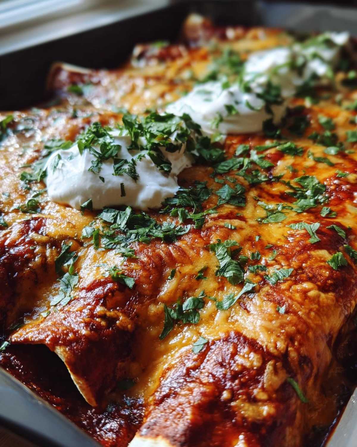 Cheesy Chicken Enchiladas - detail 3