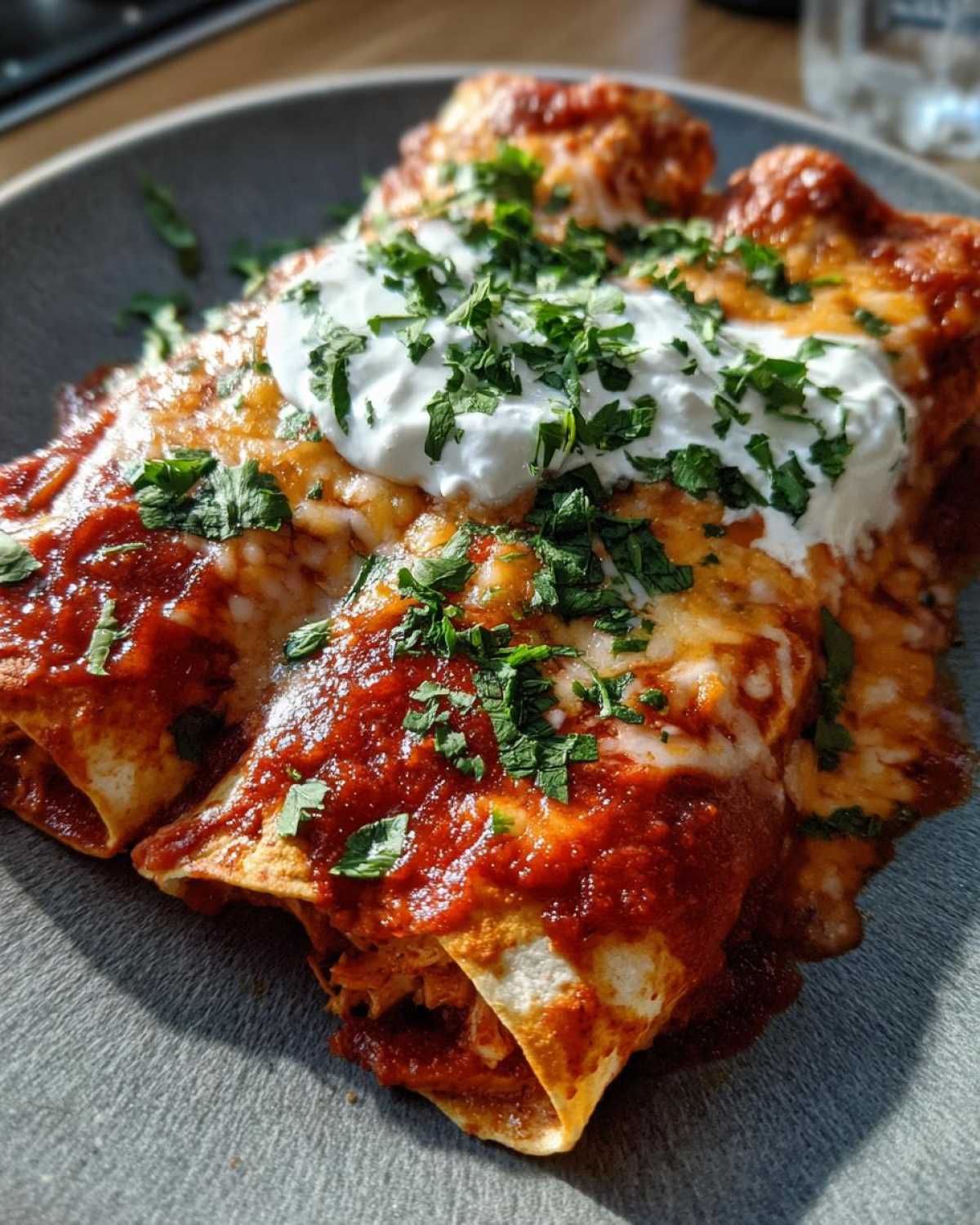 Cheesy Chicken Enchiladas - detail 4