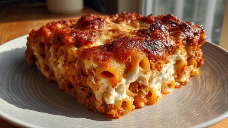 Classic Baked Ziti with Ricotta