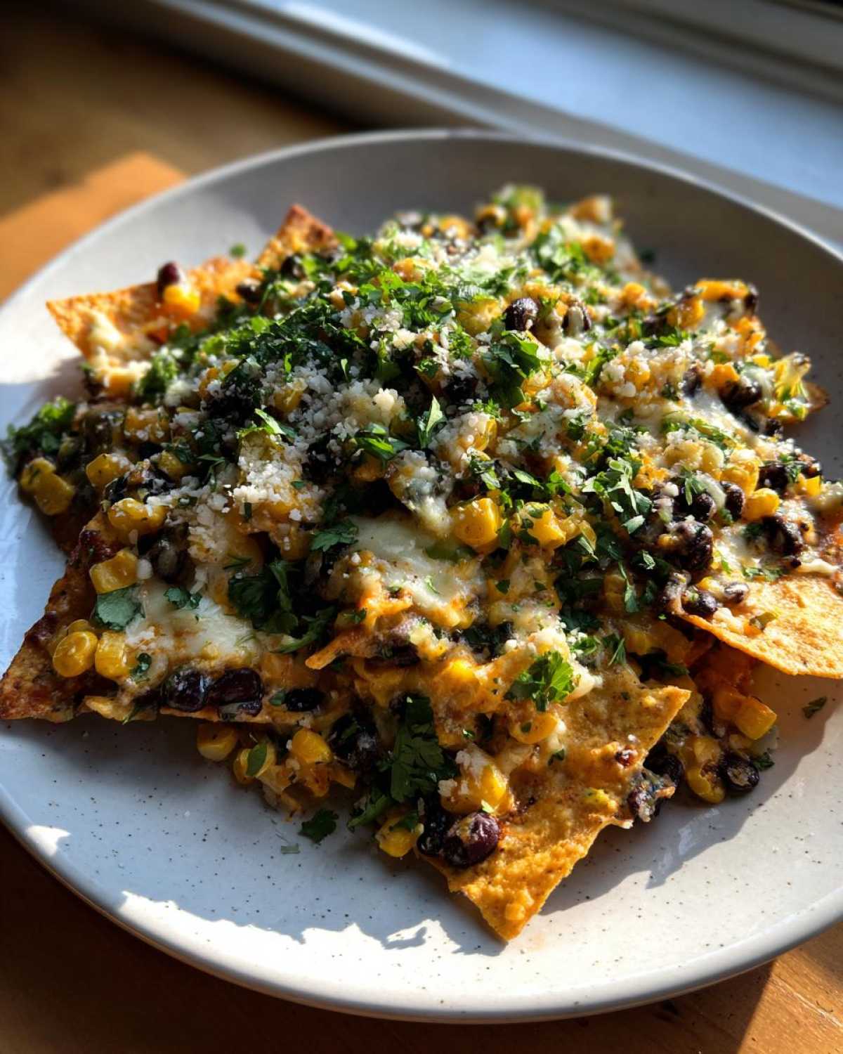 Corn & Black Bean Elote Nachos - detail 2