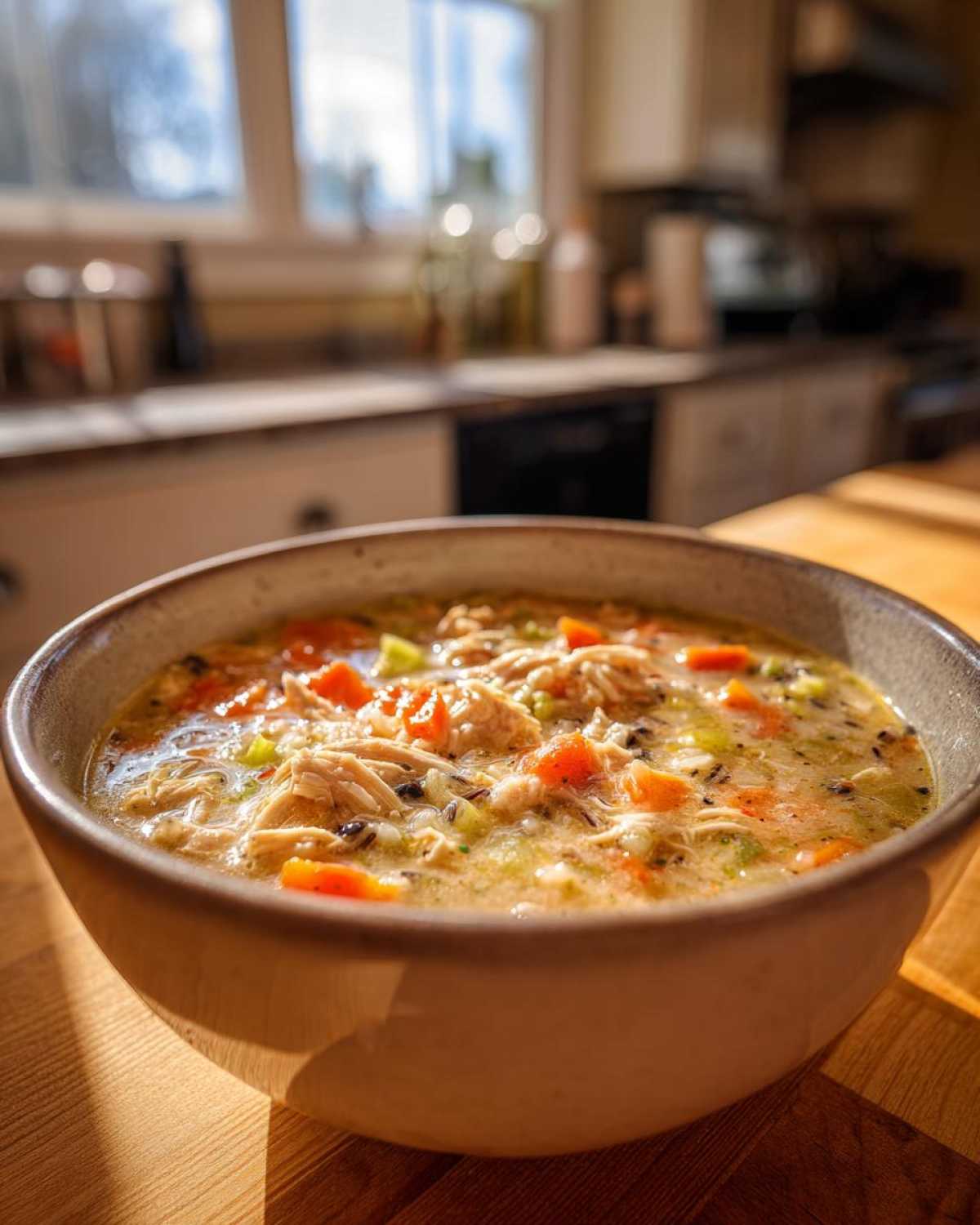 Creamy Chicken and Wild Rice Soup - detail 3