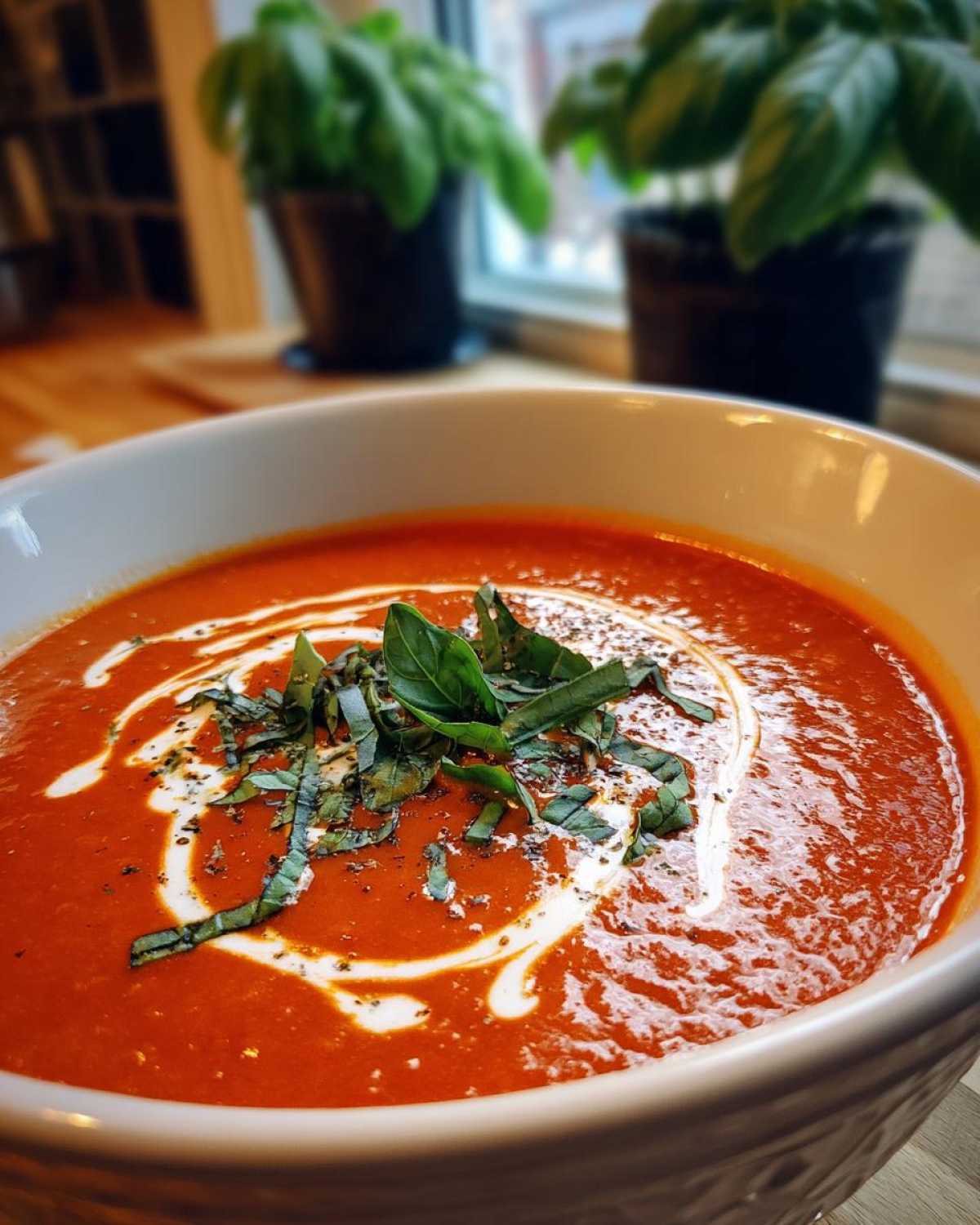 Creamy Tomato Basil Soup (Easy Homemade) - detail 2