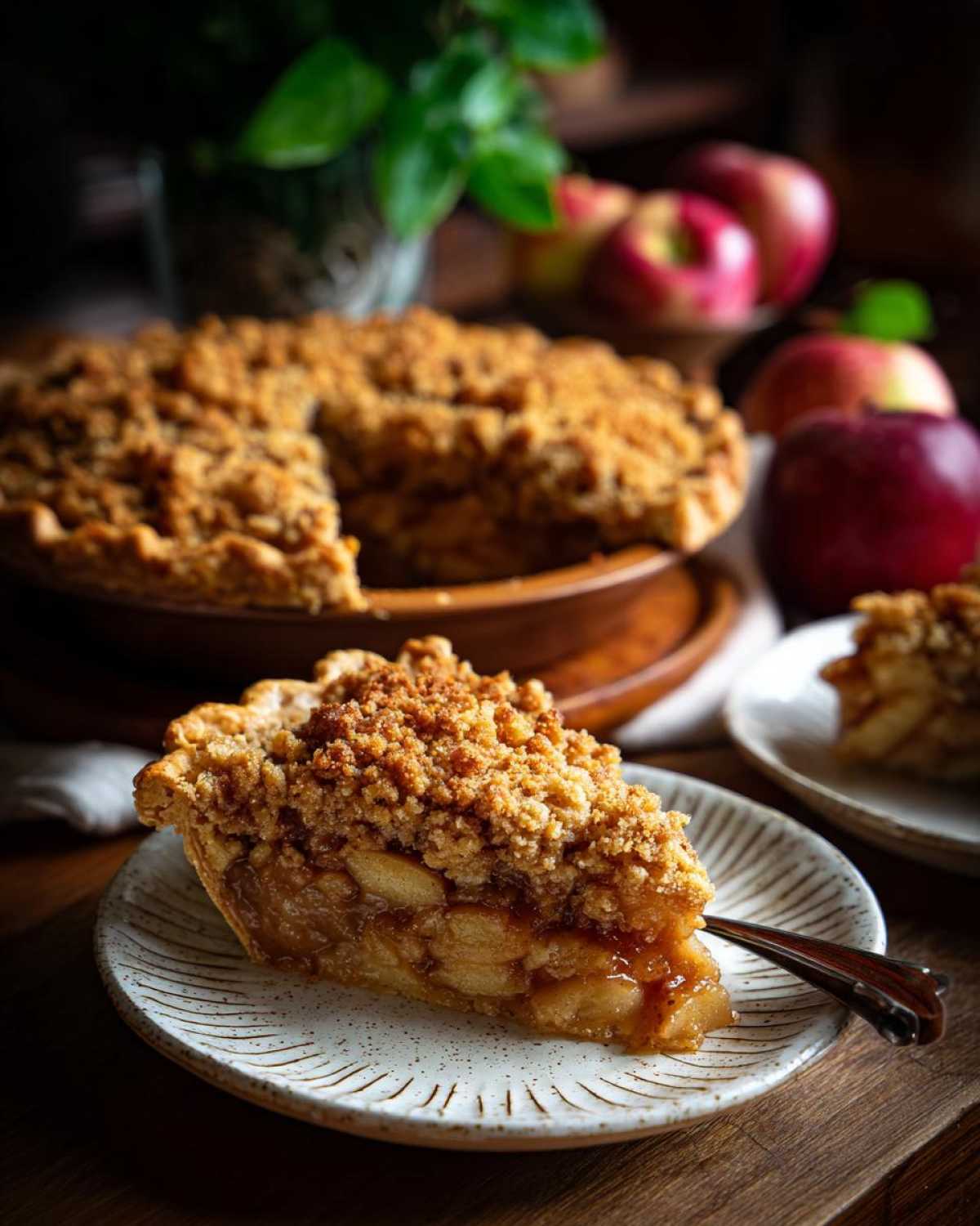 Dutch Apple Pie with Streusel Topping - detail 4