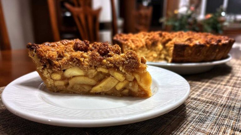 Dutch Apple Pie with Streusel Topping