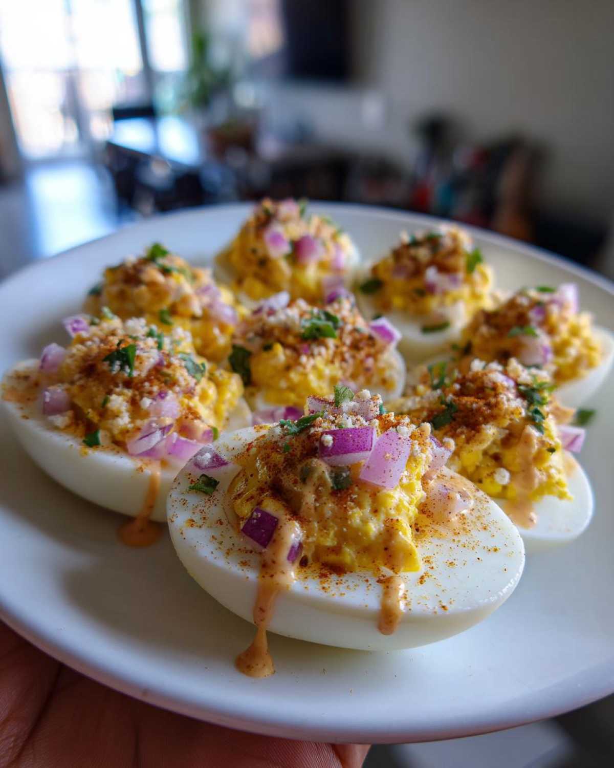 Elote Deviled Eggs with Chipotle Mayo - detail 1