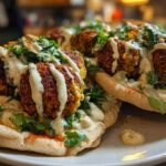 Falafel Pitas with Tahini Sauce