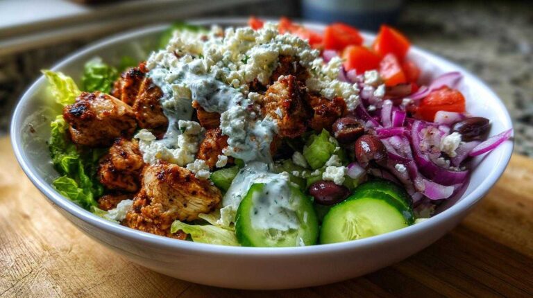 Greek Chicken Gyro Bowl