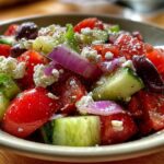Greek Salad with Homemade Dressing