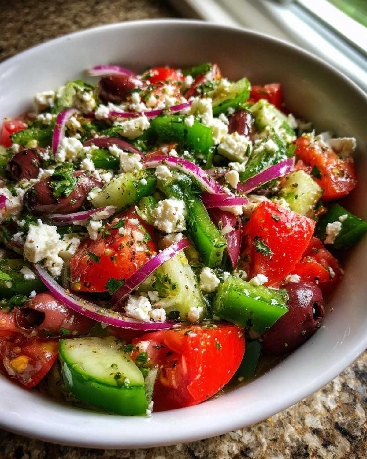 Greek Salad with Homemade Dressing - detail 4