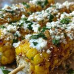 Grilled Corn Elote Skewers with Lime and Cotija