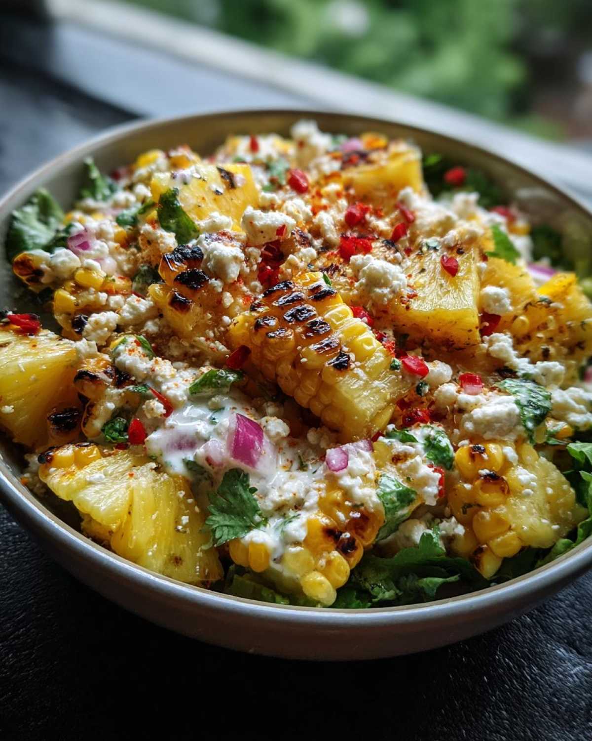 Grilled Pineapple & Elote Fiesta Salad - detail 1